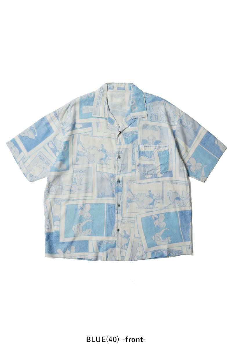 Porter Classic(ポータークラシック) DISNEY VC PC ALOHA COLLECTION ALOHA SHIRT DUMBO ディズニーポータークラシックアロハコレクション アロハシャツダンボ PC-024-3289