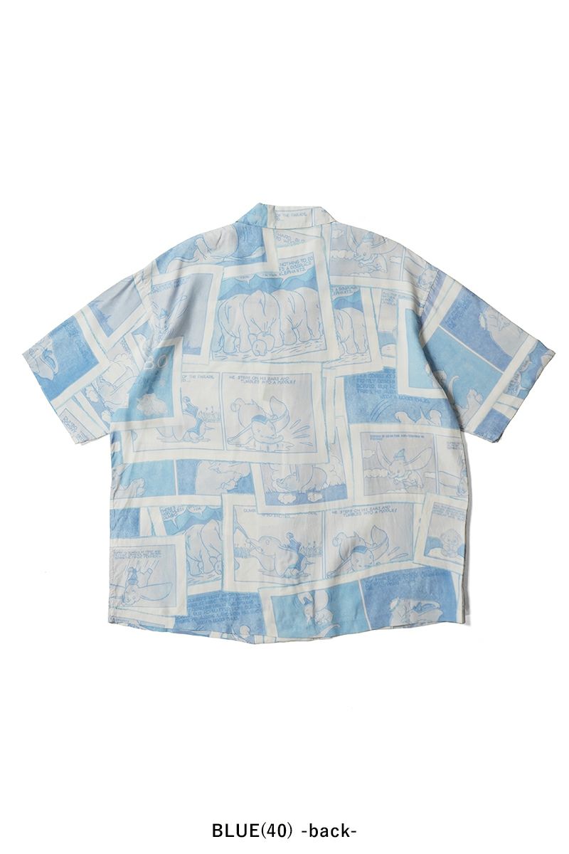 Porter Classic(ポータークラシック) DISNEY VC PC ALOHA COLLECTION ALOHA SHIRT DUMBO ディズニーポータークラシックアロハコレクション アロハシャツダンボ PC-024-3289