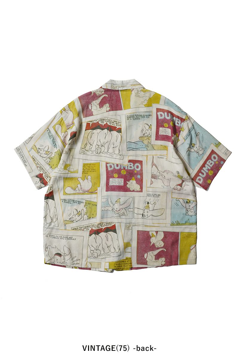 Porter Classic(ポータークラシック) DISNEY VC PC ALOHA COLLECTION ALOHA SHIRT DUMBO ディズニーポータークラシックアロハコレクション アロハシャツダンボ PC-024-3289