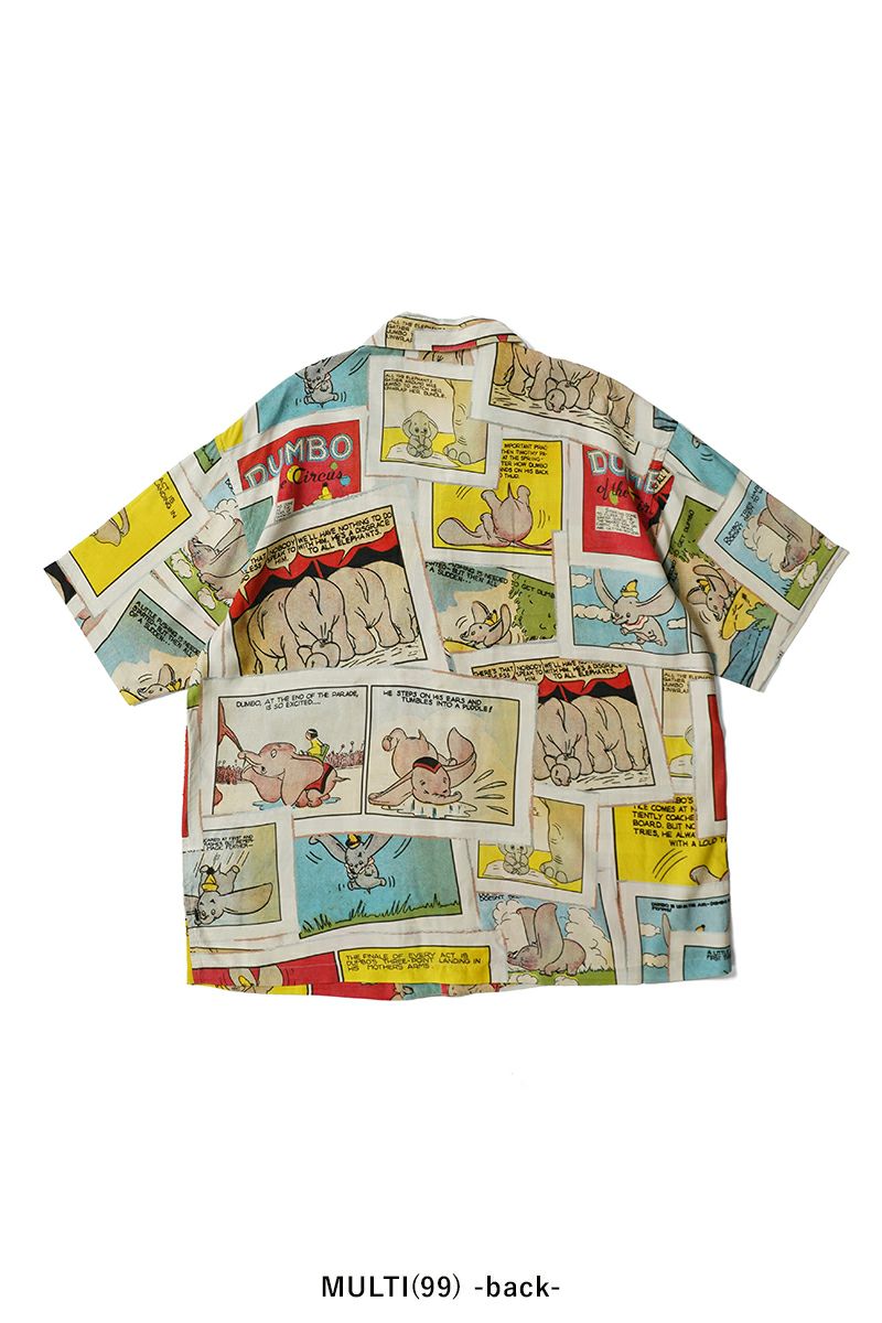 Porter Classic(ポータークラシック) DISNEY VC PC ALOHA COLLECTION ALOHA SHIRT DUMBO ディズニーポータークラシックアロハコレクション アロハシャツダンボ PC-024-3289