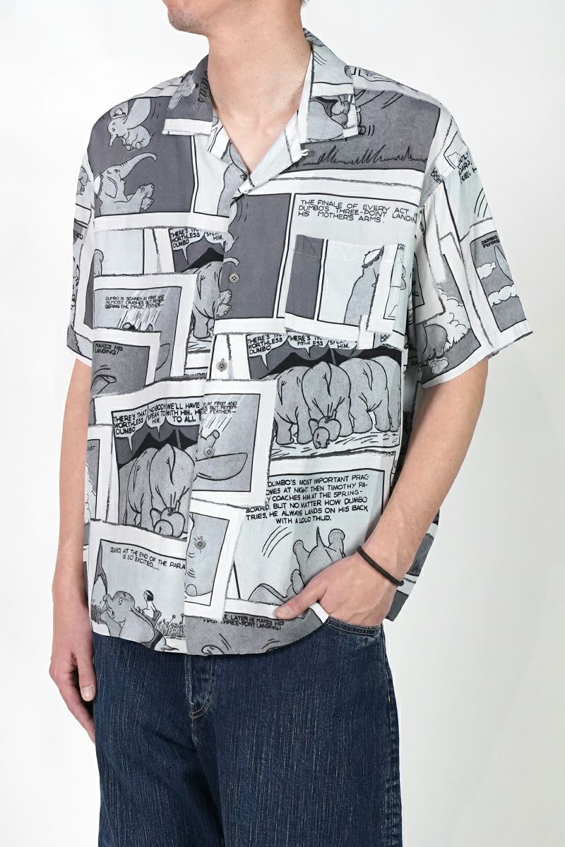 Porter Classic(ポータークラシック) DISNEY VC PC ALOHA COLLECTION ALOHA SHIRT DUMBO ディズニーポータークラシックアロハコレクション アロハシャツダンボ PC-024-3289