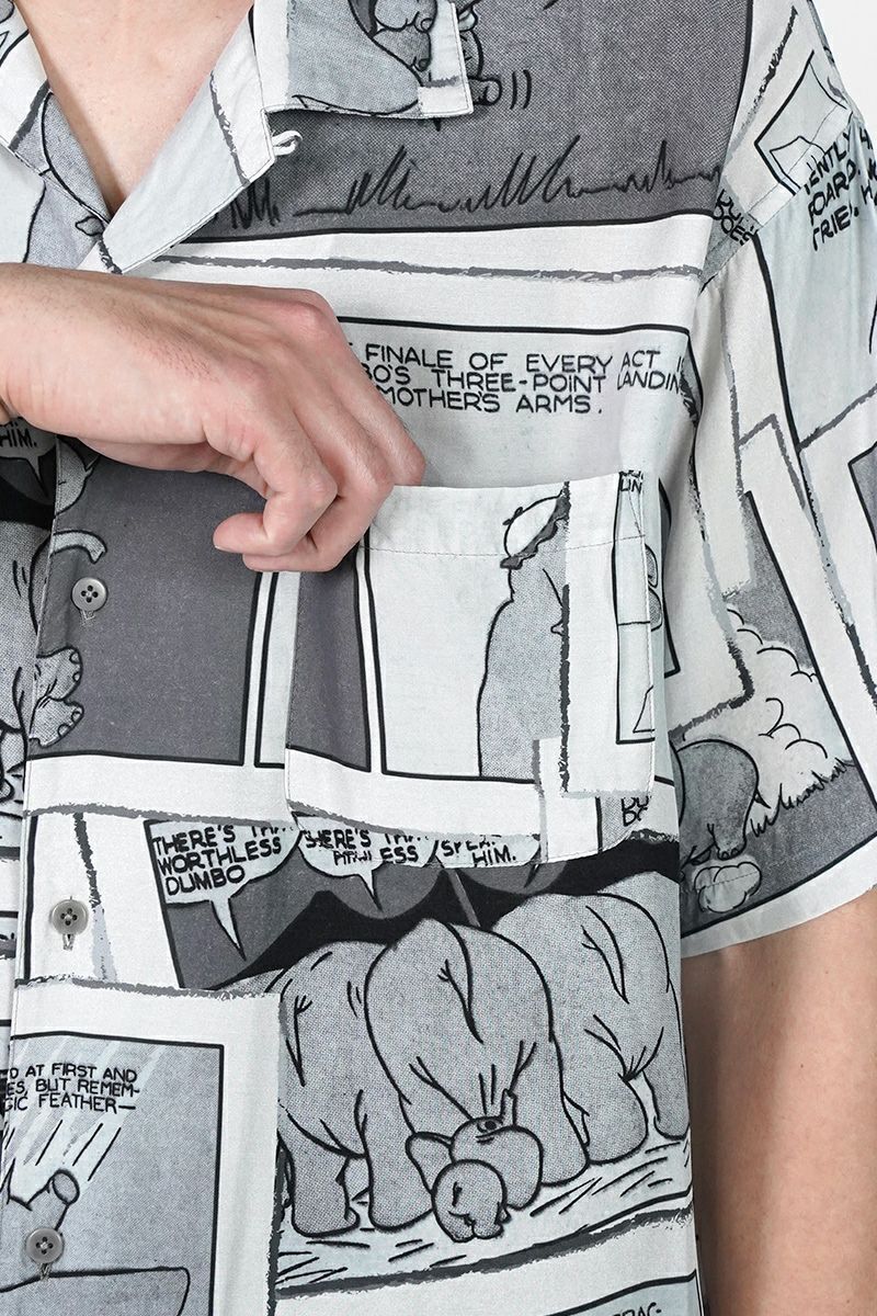 Porter Classic(ポータークラシック) DISNEY VC PC ALOHA COLLECTION ALOHA SHIRT DUMBO ディズニーポータークラシックアロハコレクション アロハシャツダンボ PC-024-3289