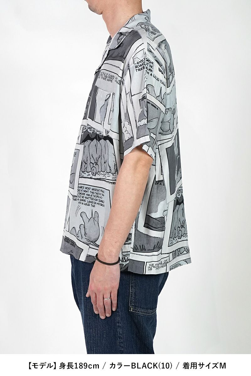 Porter Classic(ポータークラシック) DISNEY VC PC ALOHA COLLECTION ALOHA SHIRT DUMBO ディズニーポータークラシックアロハコレクション アロハシャツダンボ PC-024-3289