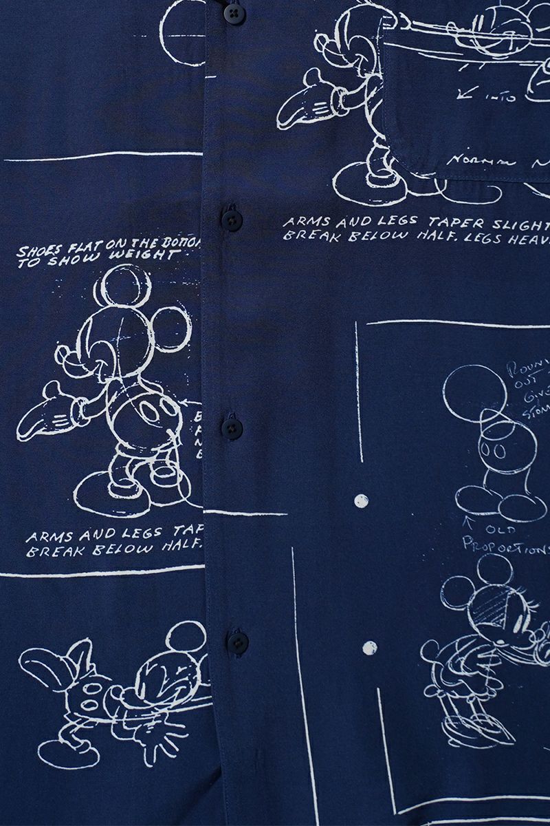Porter Classic(ポータークラシック) DISNEY MS PC ALOHA COLLECTION ALOHA SHIRT DISNEY MICKEY MOUSE ディズニーポータークラシックアロハコレクション アロハシャツディズニーミッキーマウス PC-024-3290