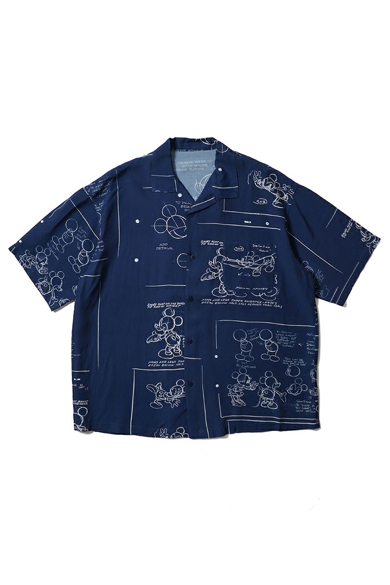 Porter Classic(ポータークラシック) DISNEY MS PC ALOHA COLLECTION ALOHA SHIRT DISNEY MICKEY MOUSE ディズニーポータークラシックアロハコレクション アロハシャツディズニーミッキーマウス PC-024-3290