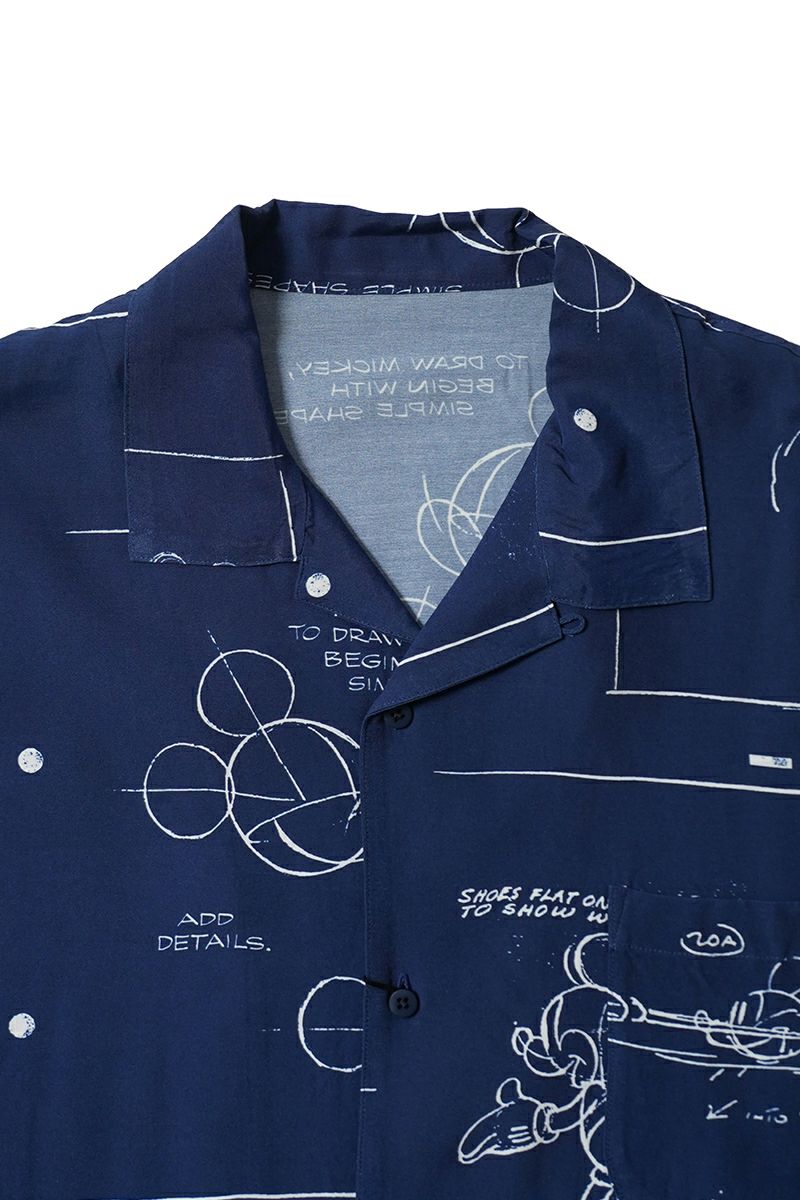 Porter Classic(ポータークラシック) DISNEY MS PC ALOHA COLLECTION ALOHA SHIRT DISNEY MICKEY MOUSE ディズニーポータークラシックアロハコレクション アロハシャツディズニーミッキーマウス PC-024-3290