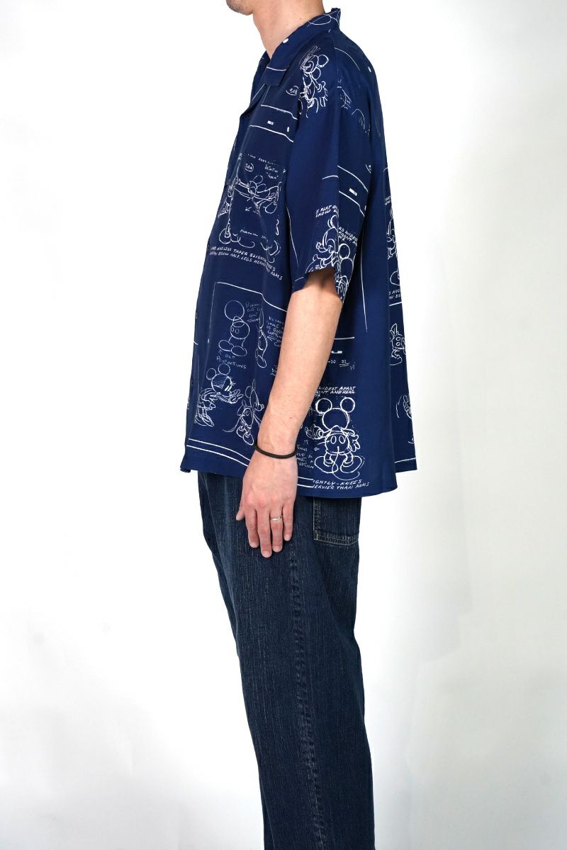 Porter Classic(ポータークラシック) DISNEY MS PC ALOHA COLLECTION ALOHA SHIRT DISNEY MICKEY MOUSE ディズニーポータークラシックアロハコレクション アロハシャツディズニーミッキーマウス PC-024-3290