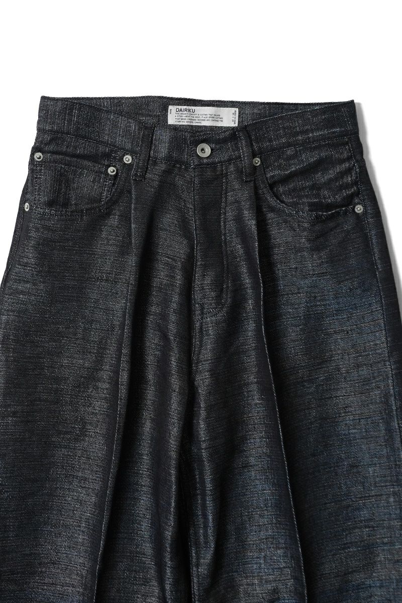 DAIRIKU(ダイリク) "Wide" Linen Denim Pants ワイドリネンデニムパンツ 25SS L-DNM-3
