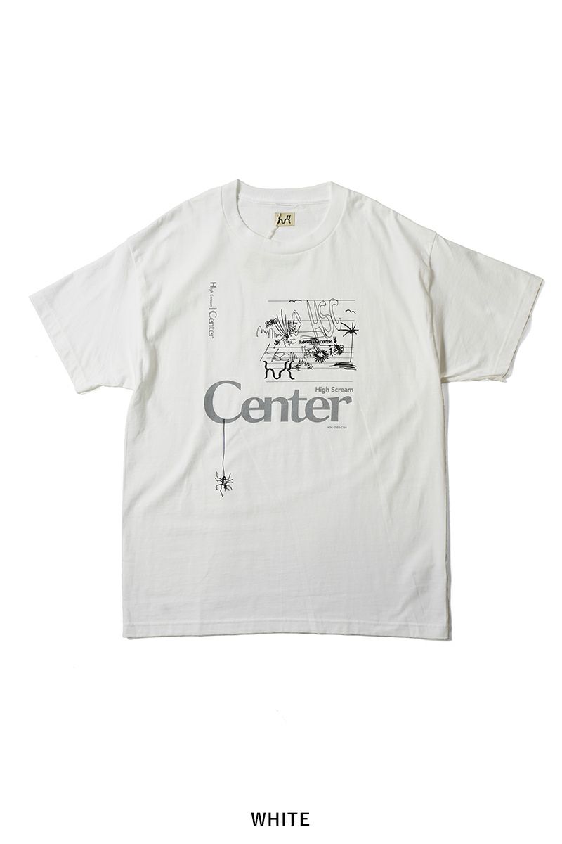 High Scream Center(ハイスクリームセンター) CENTER TEE センターTシャツ HSC25SS-CT09