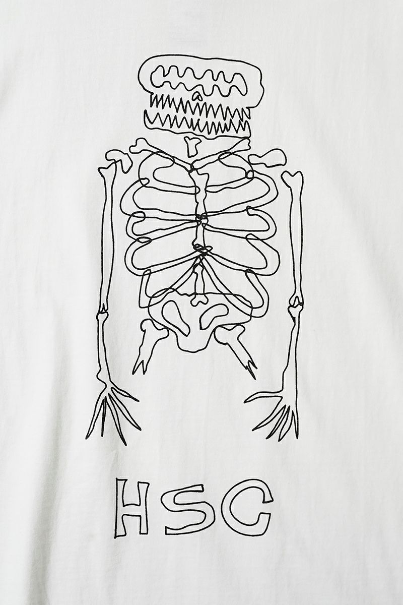  High Scream Center(ハイスクリームセンター) SKELETON TEE スケルトンTシャツ HSC25SS-CT14