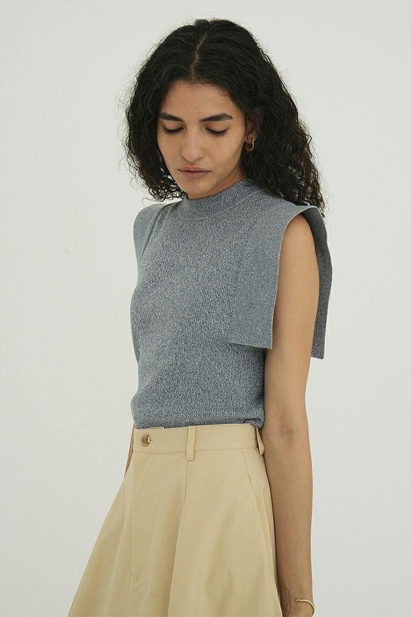 CLANE(クラネ) SQUARE SLEEVE KNIT TOPS スクエアスリーブニットトップス 18106-2252