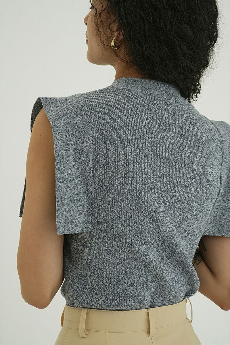 CLANE(クラネ) SQUARE SLEEVE KNIT TOPS スクエアスリーブニットトップス 18106-2252