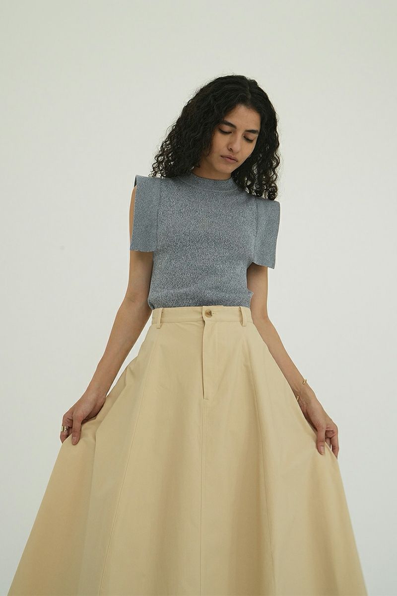 CLANE(クラネ) SQUARE SLEEVE KNIT TOPS スクエアスリーブニットトップス 18106-2252