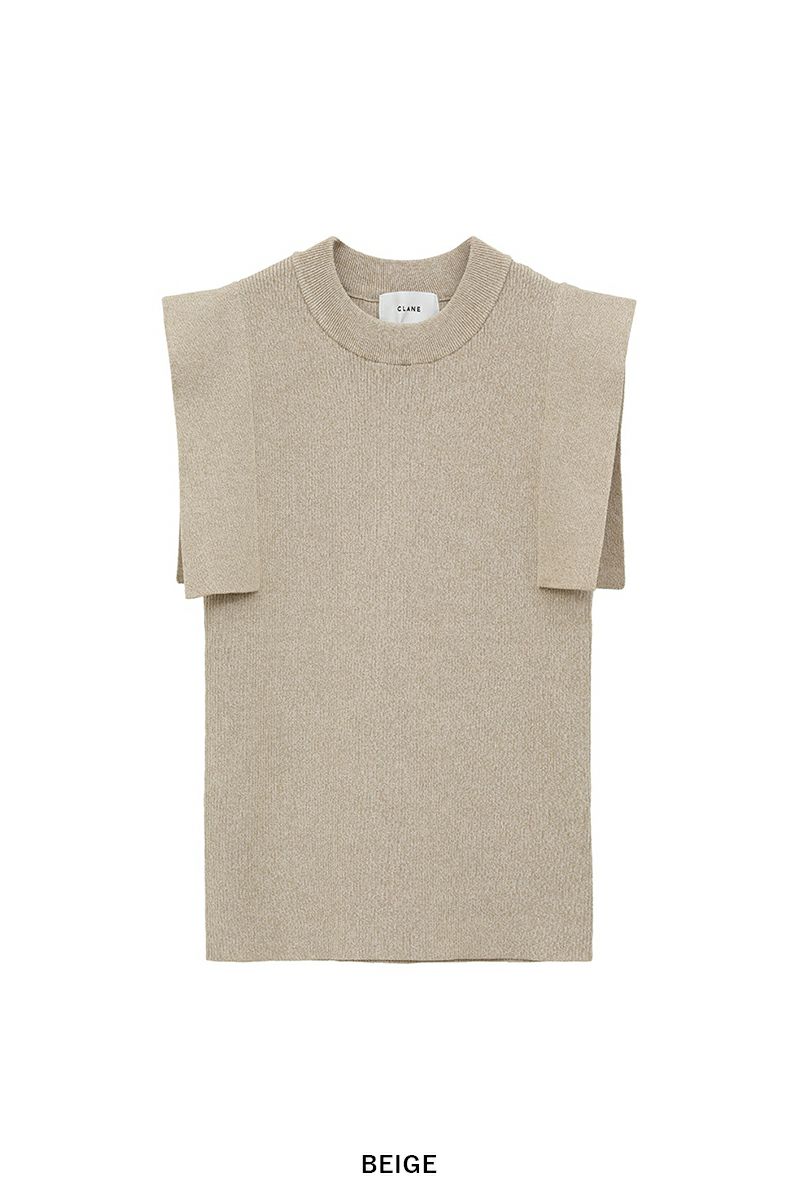 CLANE(クラネ) SQUARE SLEEVE KNIT TOPS スクエアスリーブニットトップス 18106-2252