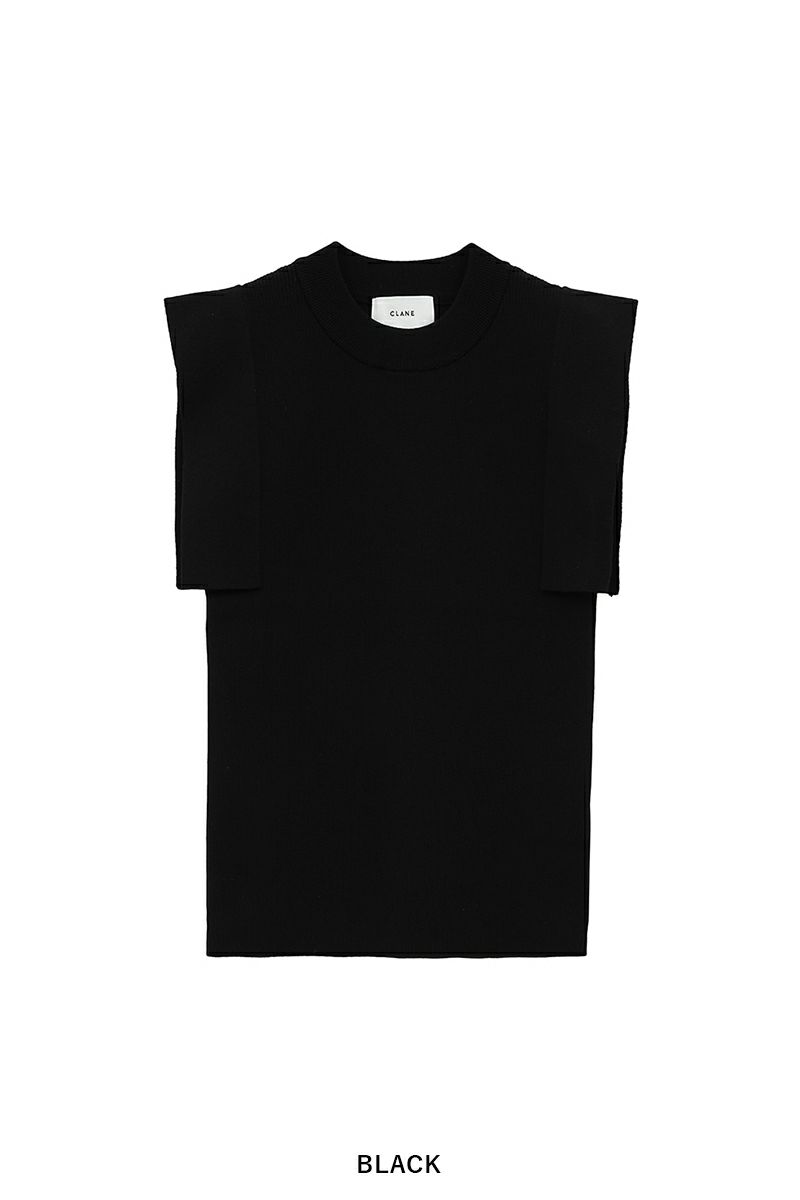 CLANE(クラネ) SQUARE SLEEVE KNIT TOPS スクエアスリーブニットトップス 18106-2252