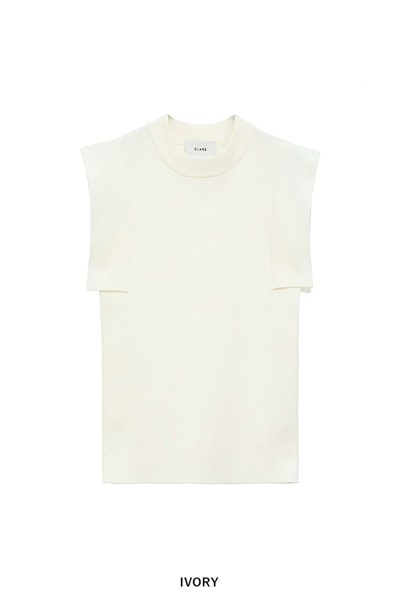 CLANE(クラネ) SQUARE SLEEVE KNIT TOPS スクエアスリーブニットトップス 18106-2252