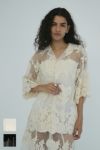 CLANE(クラネ) SHEER FROWER LACE SHIRTS シアーフラワーレースシャツ 18122-4162