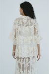 CLANE(クラネ) SHEER FROWER LACE SHIRTS シアーフラワーレースシャツ 18122-4162