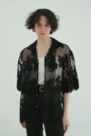CLANE(クラネ) SHEER FROWER LACE SHIRTS シアーフラワーレースシャツ 18122-4162