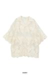 CLANE(クラネ) SHEER FROWER LACE SHIRTS シアーフラワーレースシャツ 18122-4162