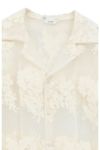 CLANE(クラネ) SHEER FROWER LACE SHIRTS シアーフラワーレースシャツ 18122-4162