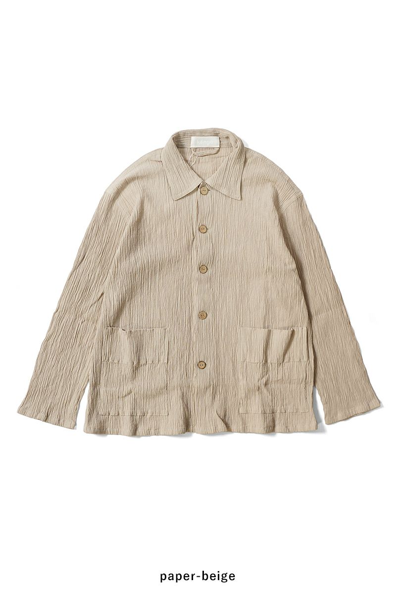 kengo(ケンゴ) cotton banana yoryu 2 pockets jacket コットンバナナ楊柳2ポケットジェケット K25SS-JK1