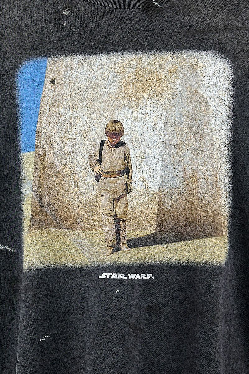 SAINT Mxxxxxx(セントマイケル)；SM-HR8-0000-C63 / SW_SS TEE / ANAKIN / BLACK スターウォーズ アナキン 半袖Tシャツ；03