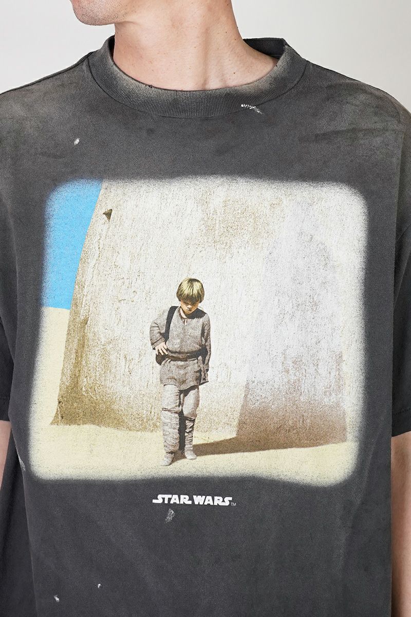 SAINT Mxxxxxx(セントマイケル) SM-HR8-0000-C63 / SW_SS TEE / ANAKIN / BLACK スターウォーズ アナキン 半袖Tシャツ