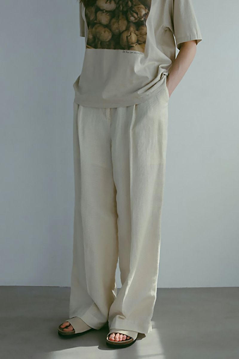 ETRE TOKYO(エトレトウキョウ) レノクロスセミワイドパンツ 1225220091