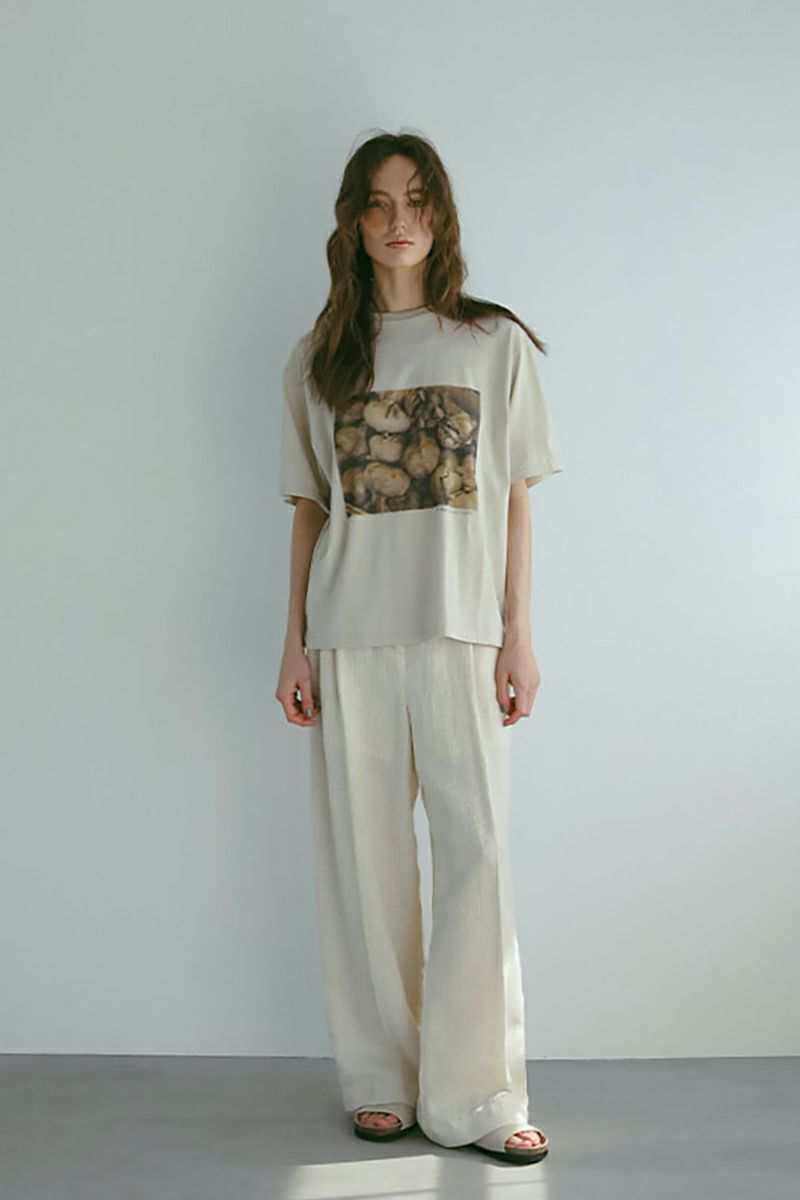 ETRE TOKYO(エトレトウキョウ) レノクロスセミワイドパンツ 1225220091