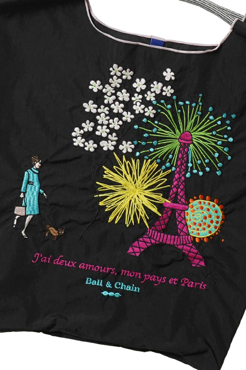 Ball & Chain(ボールアンドチェーン) Marianne battle paris (M) マリアンヌバトルパリM eiffel touer エッフェル塔 ショッピングバック トートバッグ 363001