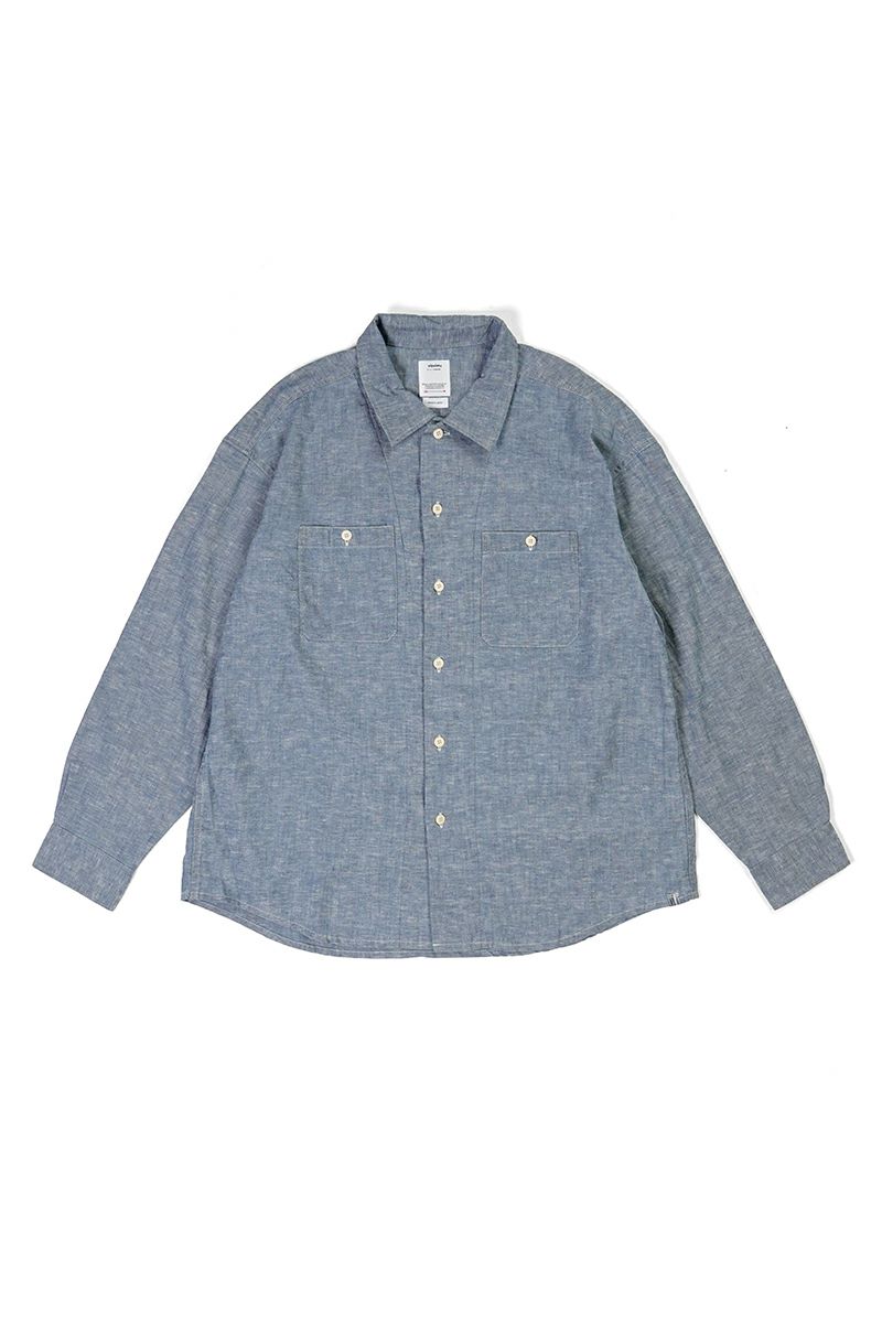 visvim(ビズビム)LUMBER CHAMBRAY L/S ランバーシャンブレー長袖シャツ 0125105011024