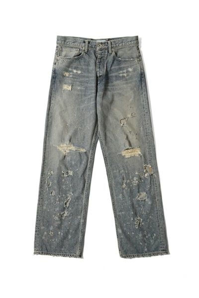 DAIRIKU(ダイリク) "Damage" Straight Denim Pants ダメージストレートデニムパンツ 25SS RG-DNM6