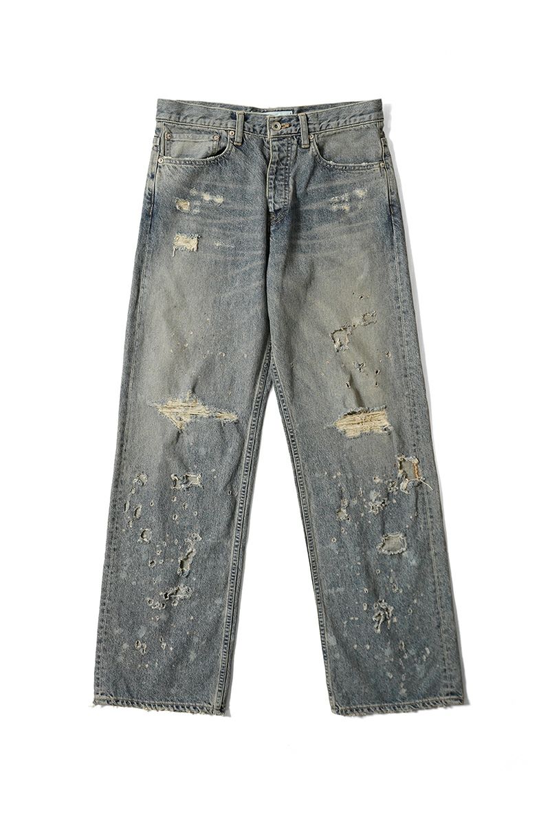 DAIRIKU(ダイリク) "Damage" Straight Denim Pants ダメージストレートデニムパンツ 25SS RG-DNM6