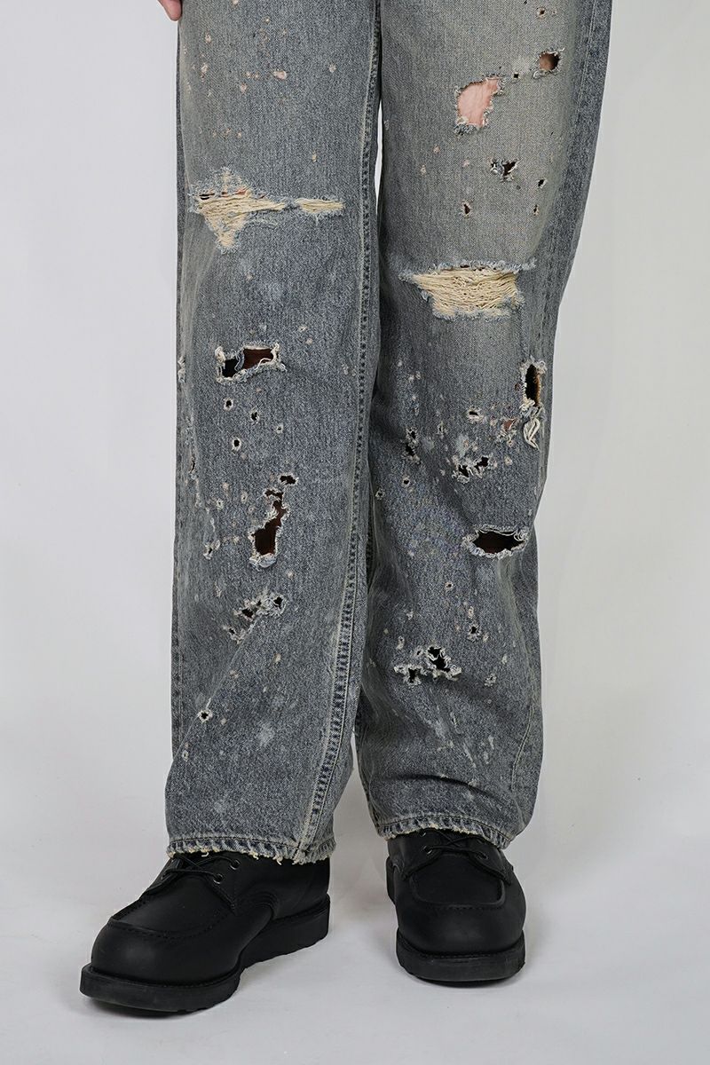 DAIRIKU(ダイリク) "Damage" Straight Denim Pants ダメージストレートデニムパンツ 25SS RG-DNM6