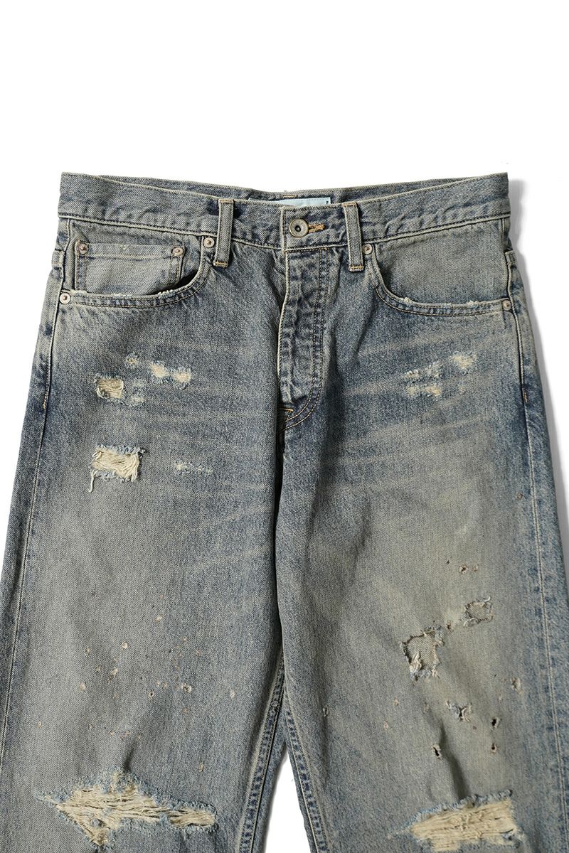 DAIRIKU(ダイリク) "Damage" Straight Denim Pants ダメージストレートデニムパンツ 25SS RG-DNM6