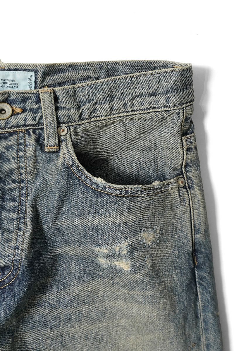 DAIRIKU(ダイリク) "Damage" Straight Denim Pants ダメージストレートデニムパンツ 25SS RG-DNM6