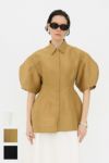 CLANE(クラネ) WAIST SHAPE PUFF SLEEVE TOPS ウエストシェイプパフスリーブトップス 18122-4252