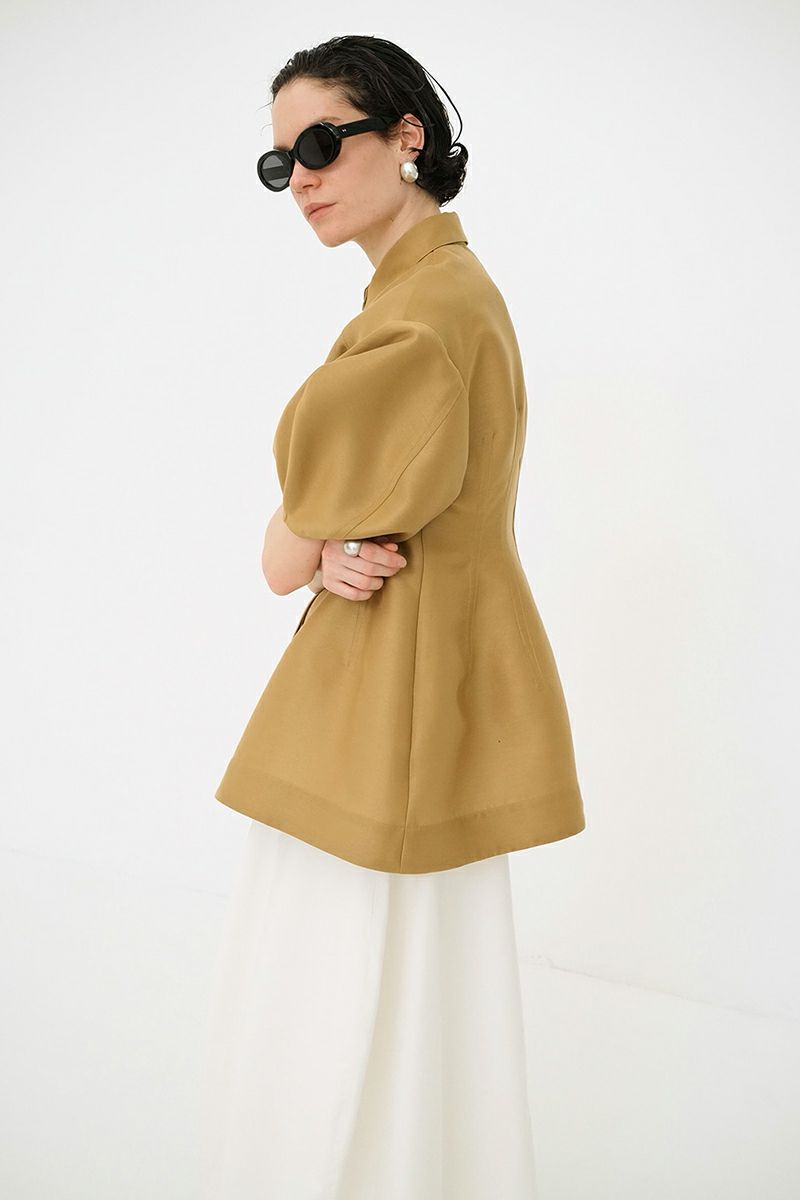 CLANE(クラネ) WAIST SHAPE PUFF SLEEVE TOPS ウエストシェイプパフスリーブトップス 18122-4252