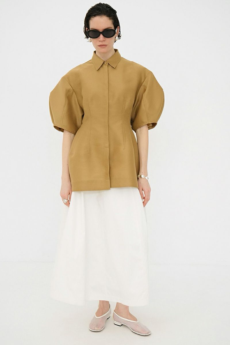 CLANE(クラネ) WAIST SHAPE PUFF SLEEVE TOPS ウエストシェイプパフスリーブトップス 18122-4252