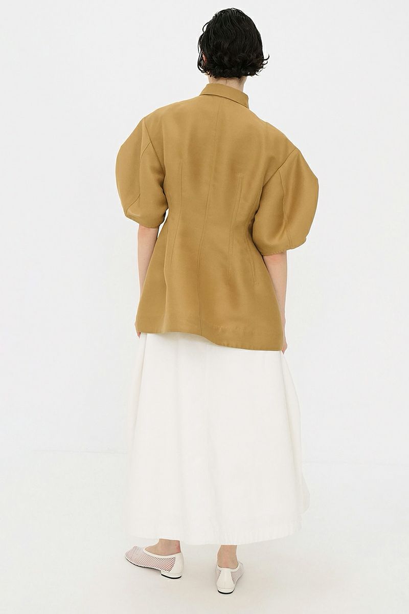 CLANE(クラネ) WAIST SHAPE PUFF SLEEVE TOPS ウエストシェイプパフスリーブトップス 18122-4252