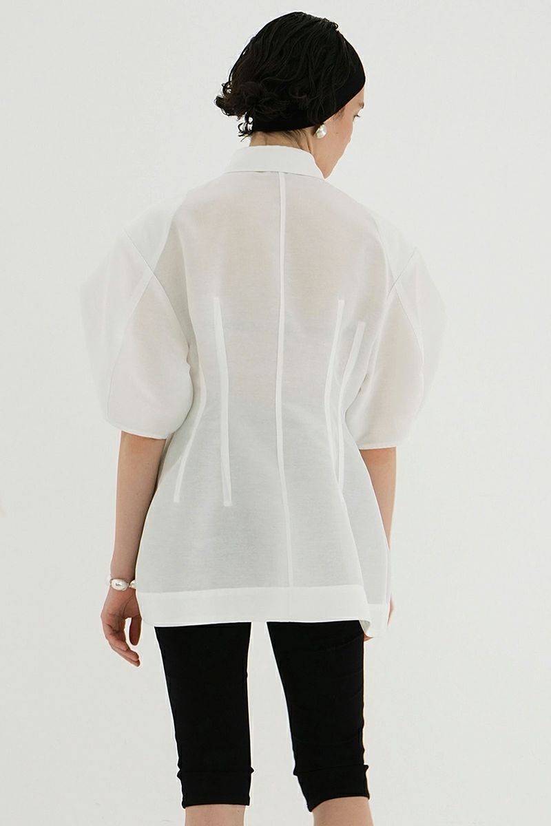 WAIST SHAPE PUFF SLEEVE TOPS｜TOPS(トップス)｜CLANE OFFICIAL