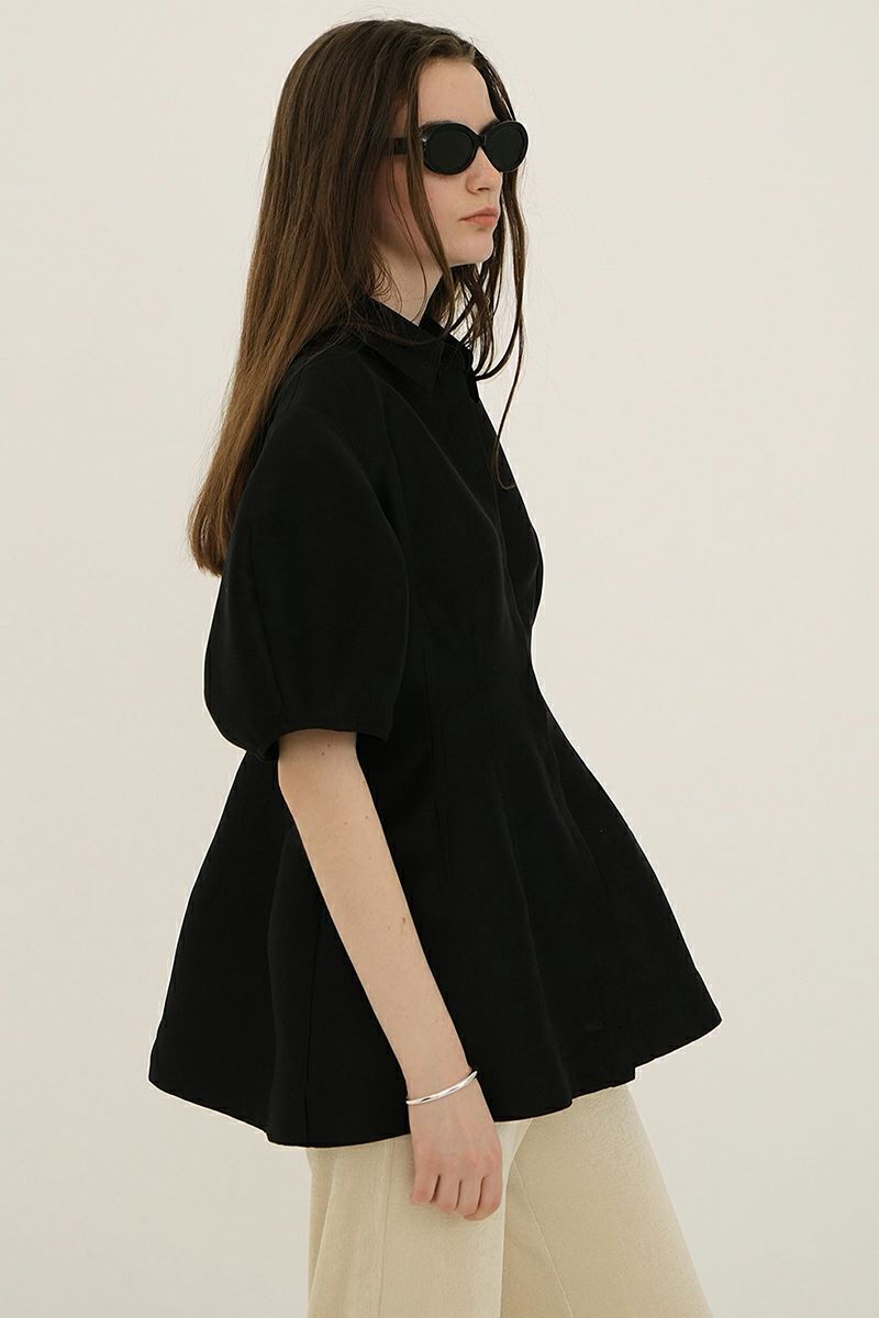 CLANE(クラネ) WAIST SHAPE PUFF SLEEVE TOPS ウエストシェイプパフスリーブトップス 18122-4252