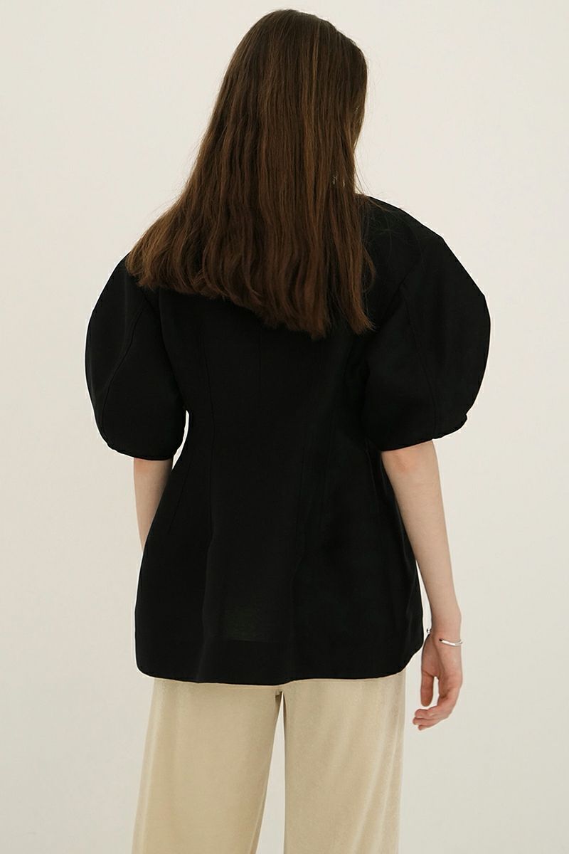 CLANE(クラネ) WAIST SHAPE PUFF SLEEVE TOPS ウエストシェイプパフスリーブトップス 18122-4252