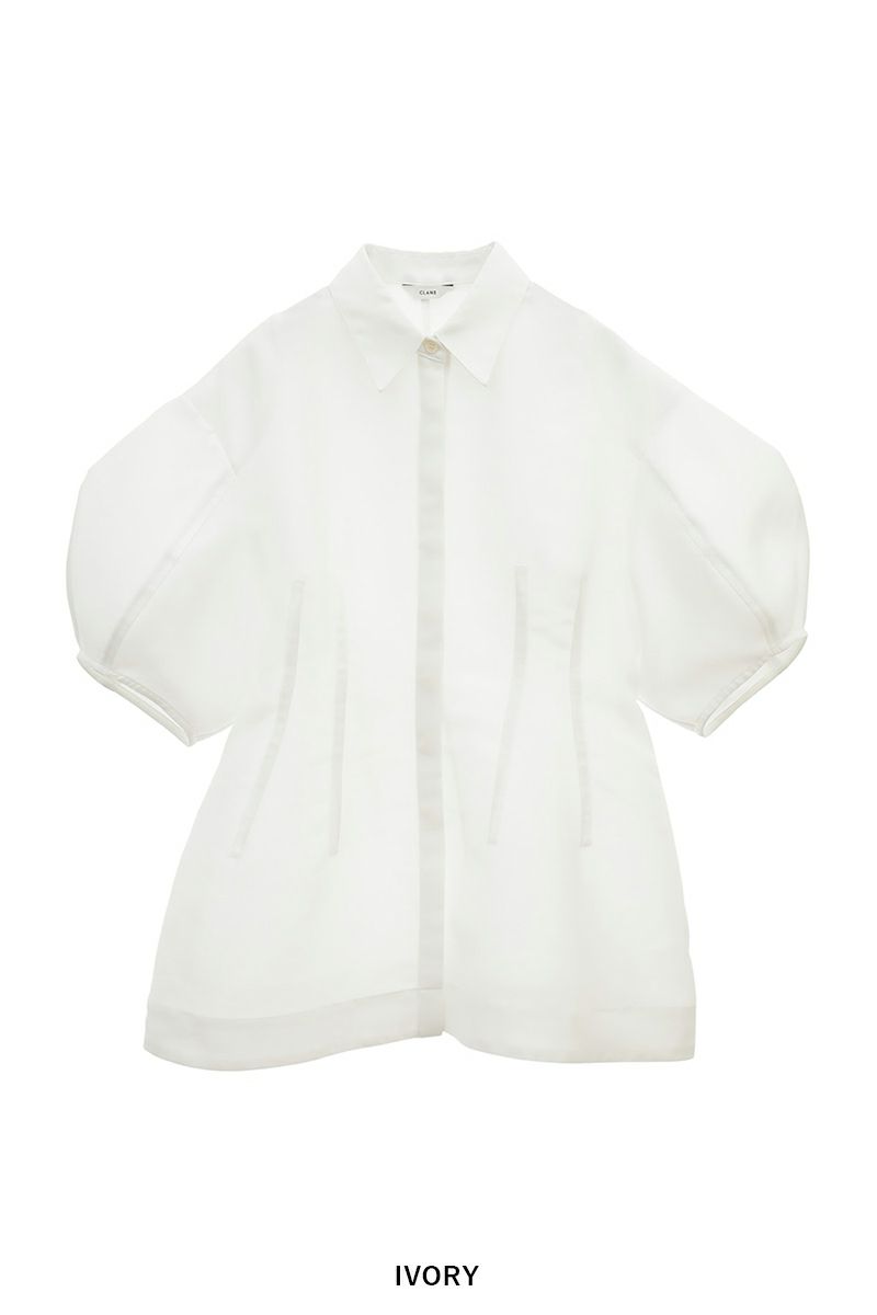 CLANE(クラネ) WAIST SHAPE PUFF SLEEVE TOPS ウエストシェイプパフスリーブトップス 18122-4252