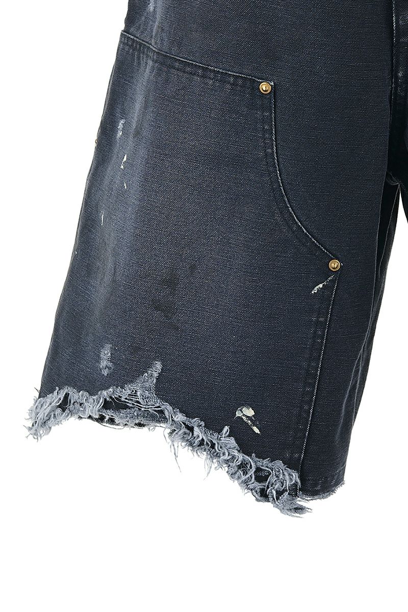 SAINT Mxxxxxx(セントマイケル) SM-HR8-0000-071 / DOUBLE KNEE SHORTS / BLACK ダブルニーショーツブラック