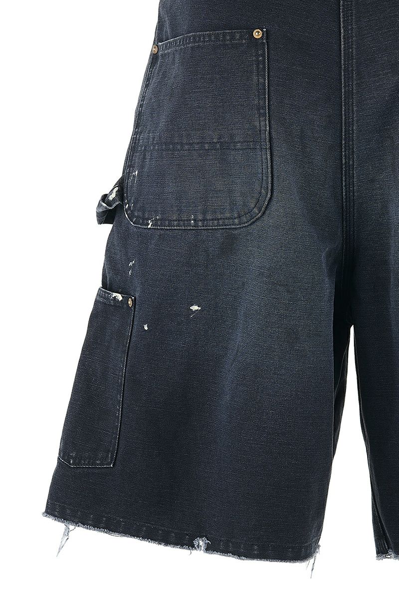 SAINT Mxxxxxx(セントマイケル) SM-HR8-0000-071 / DOUBLE KNEE SHORTS / BLACK ダブルニーショーツブラック