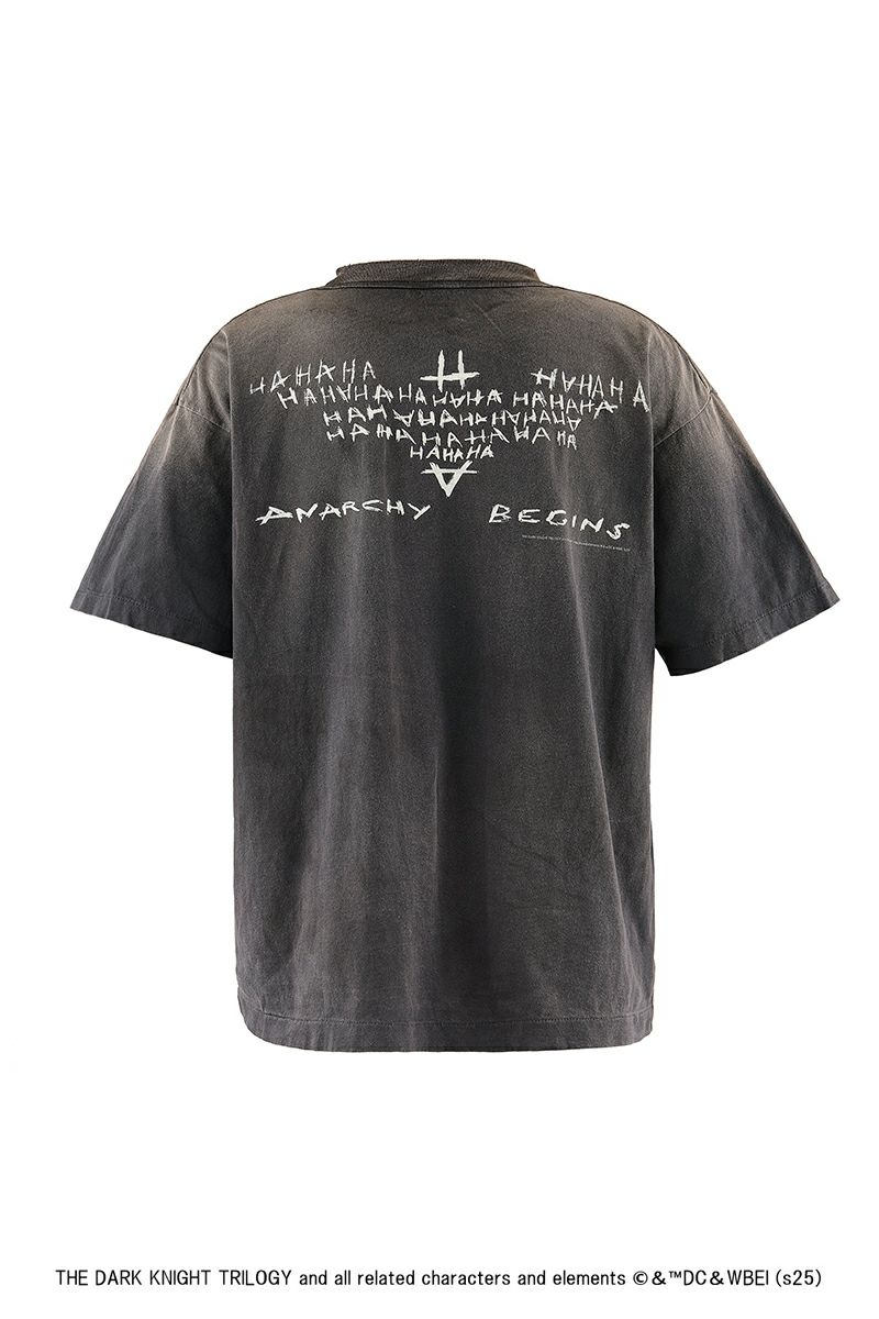 SAINT Mxxxxxx(セントマイケル)；SM-HR8-0000-C54 / BTM_SS TEE / DARKNIGHT / BLACK バットマンダークナイト半袖Tシャツ；01