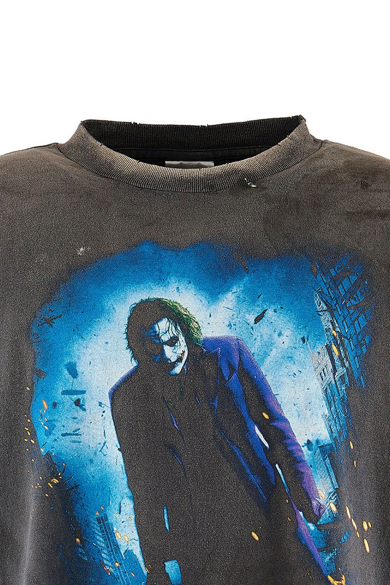 SAINT Mxxxxxx(セントマイケル)；SM-HR8-0000-C54 / BTM_SS TEE / DARKNIGHT / BLACK バットマンダークナイト半袖Tシャツ；02