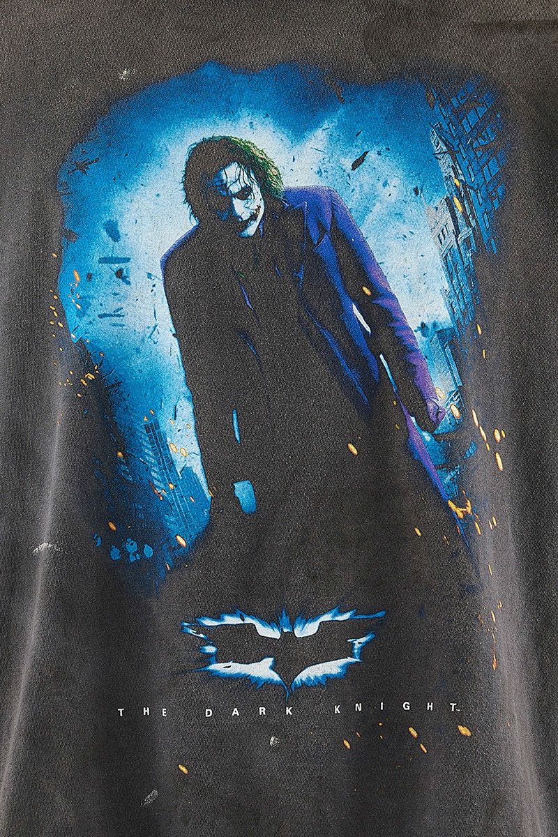 SAINT Mxxxxxx(セントマイケル)；SM-HR8-0000-C54 / BTM_SS TEE / DARKNIGHT / BLACK バットマンダークナイト半袖Tシャツ；03